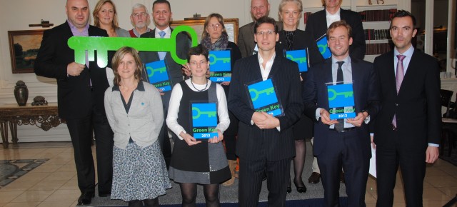 Palmarès 2012 de l'écolabel Clé verte pour l'hébergement et les salles d'événements en Région bruxelloise